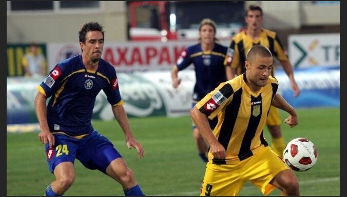 В девятом матче Верпаковскис открыл счет азербайджанским голам