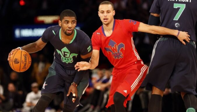NBA Zvaigžņu spēlē uzvar Austrumu komanda; vērtīgākais spēlētājs – Īrvings