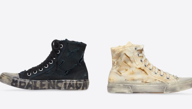 Sneakers ripped like a homeless.  Balenciaga launches $1,850 "worn" shoes