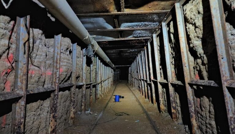 Atrasts narkotiku kontrabandas tunelis, kas savieno ASV un Meksiku