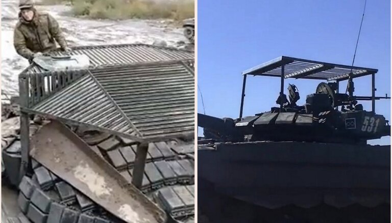 Ukrainas pierobežā sapulcinātie tanki sagatavoti dronu un 'Javelin' uzbrukumiem
