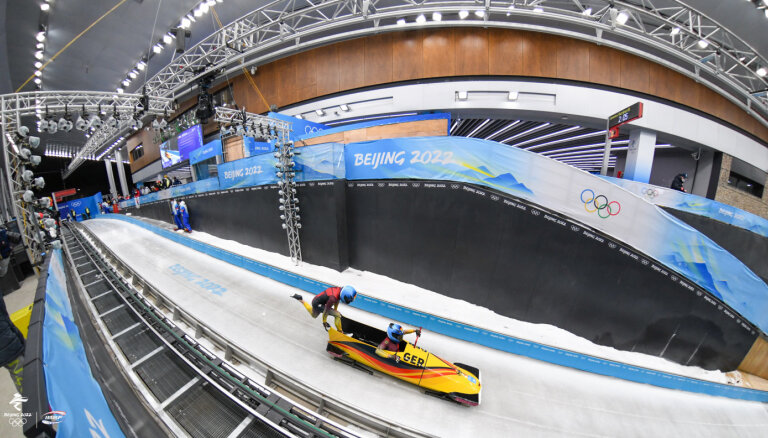 Pekinas olimpisko spēļu sieviešu bobsleja sacensību rezultāti (19.02.2022.)