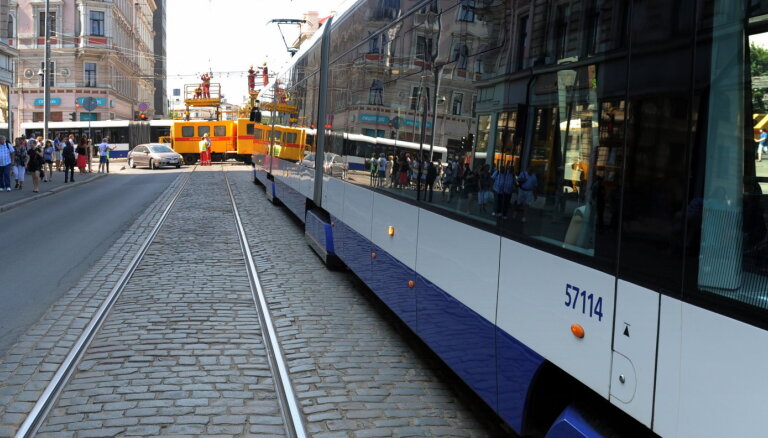 Nedēļas nogalē Rīgā 5., 7. un 11. tramvaji kursēs tikai līdz Stacijas laukumam