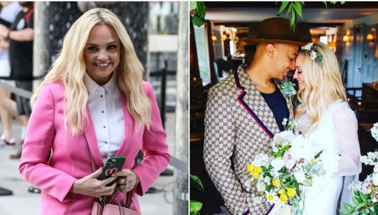 Pirmo reizi dzīvē apprecējusies Emma no 'Spice Girls'