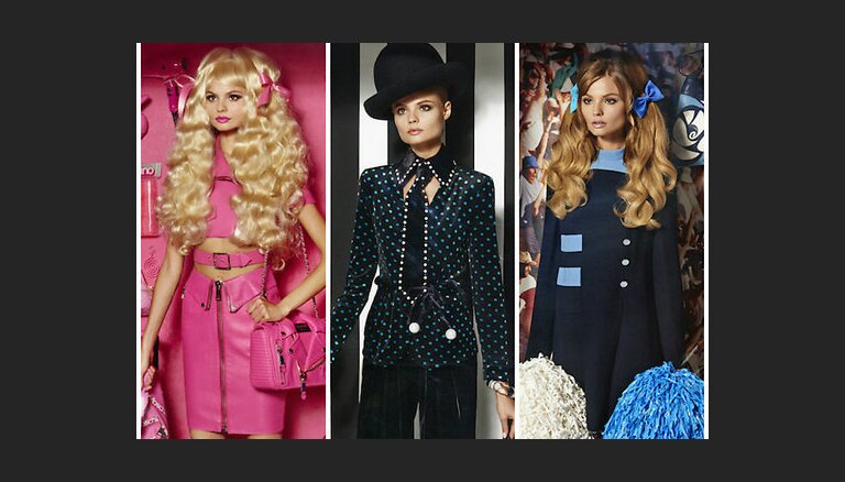 Модели как Барби: кукольная фотосессия для журнала Vogue