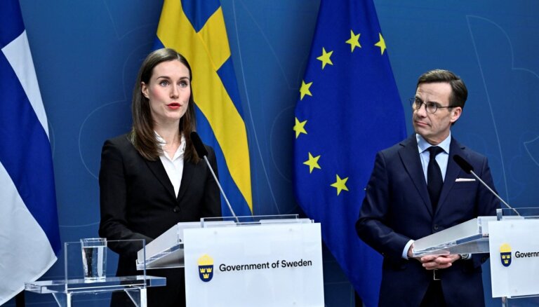 Somijas premjere: Somija un Zviedrija NATO iestāsies kopā