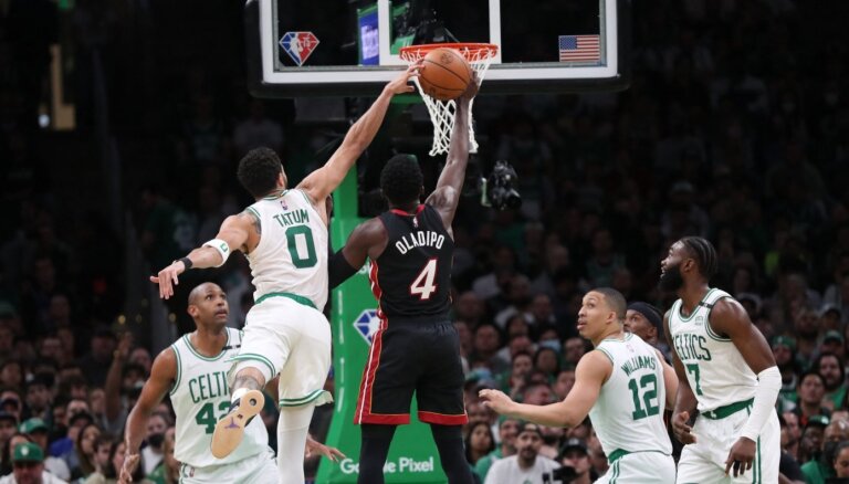 'Celtics' izlīdzina rezultātu NBA pusfināla sērijā pret 'Heat'