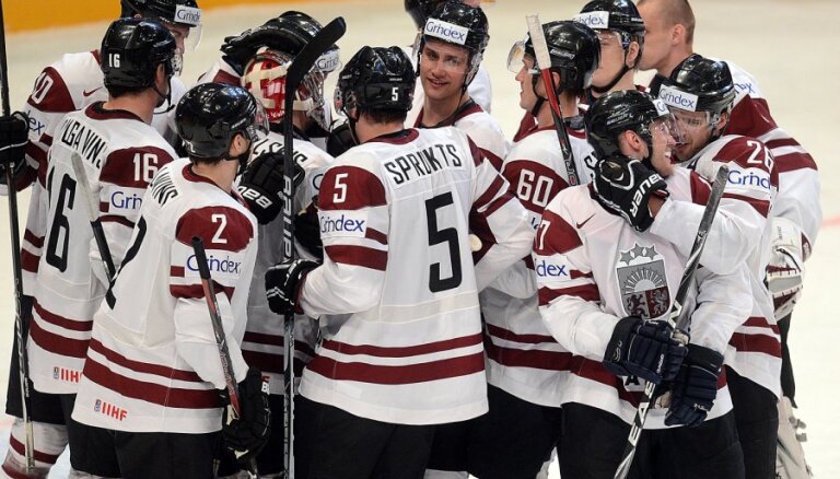 Latvijas hokeja izlase pasaules čempionāta mačā spēkojas ar Itāliju