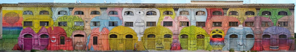 Anonīms itāļu ielu mākslinieks pārkrāso māju