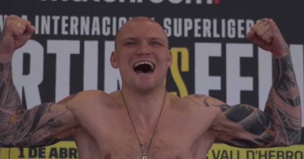 Bolotnik has the same weight before the fight as the upcoming opponent Sepa