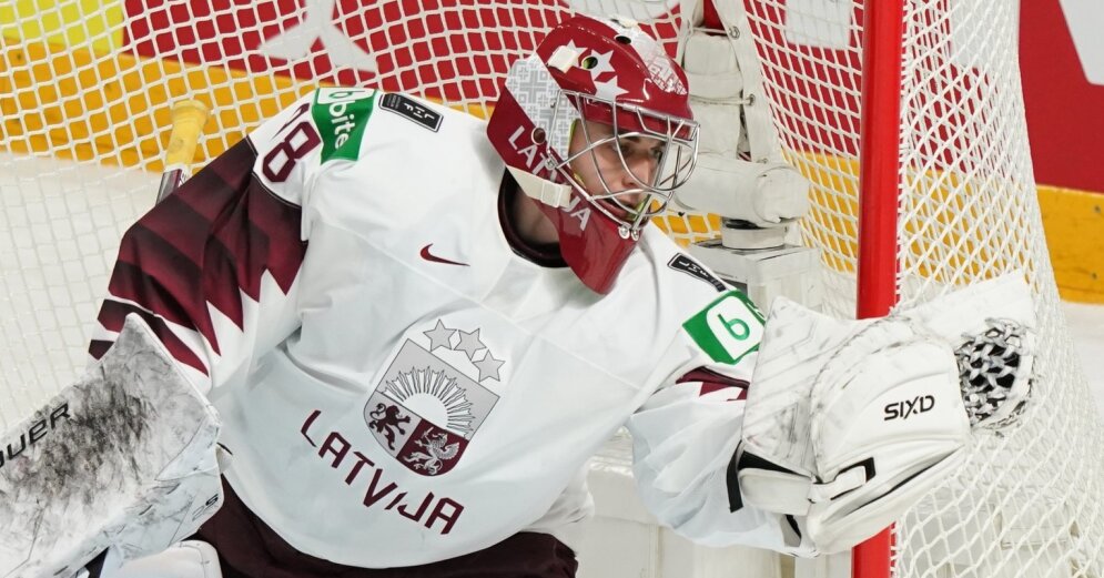 «Tørr» kamp for Kalniņš;  Det latviske hockeylandslaget slo Norge