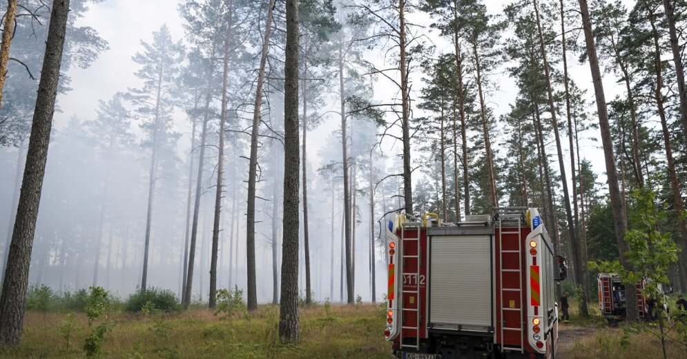 Sigulda forest fire elimination works could continue for another five days