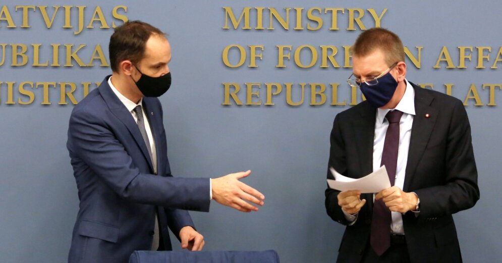 The Slovenian Foreign Minister has been diagnosed with Covid-19;  Rinkēvičs is quarantined