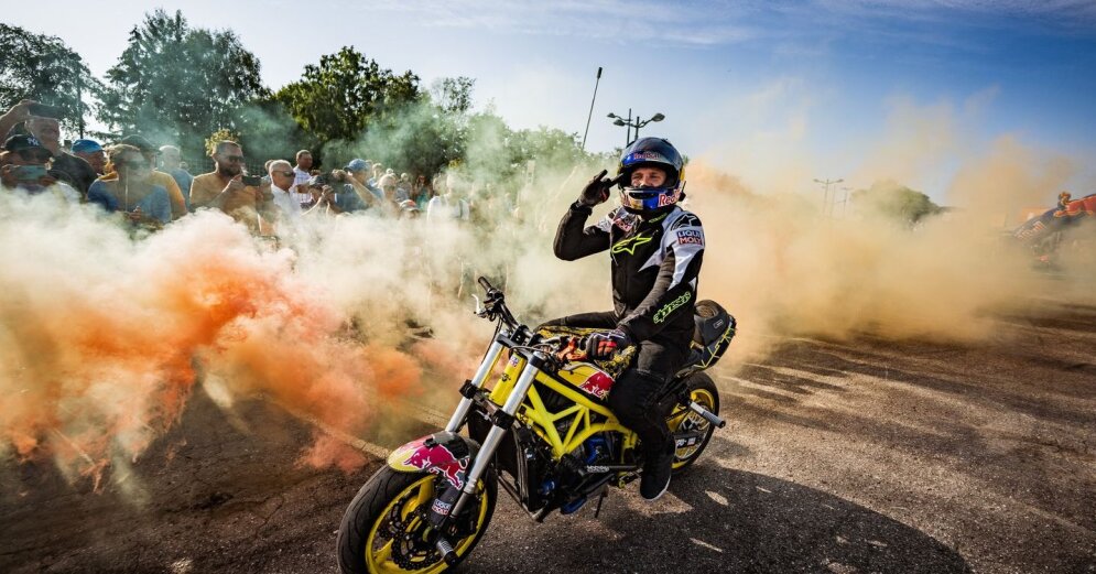 Motorcycle stunt master Gibieža will entertain the readers of the “Ferratum World RX of Riga-Letvia”