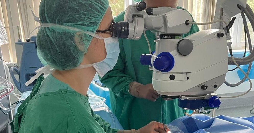 A unique operation was performed in Latvia for a baby with a rare congenital eye disease